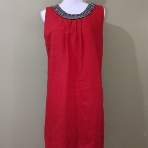 NEW Beaded Linen Dress